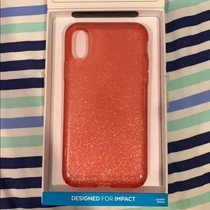 Speck Red Presidio Glitter iPhone X/XS Case